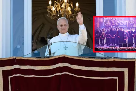 Papa Le�n XIV saluda ganadores del himno de su vuelta al Per�.
