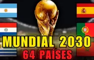 Gianni Infantino confirmó que la FIFA analizará ampliar el Mundial 2030 con 64 selecciones