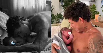 Hugo Garc�a es el pap� m�s feliz