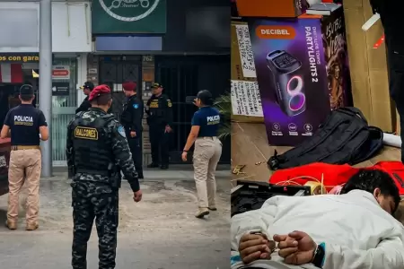 PNP frustra asalto a tienda tecnol�gica en Los Olivos