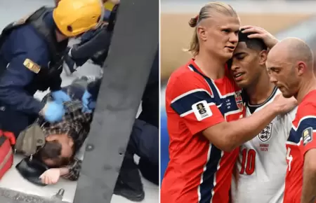 Peruano se desmaya tras apostar en partido Noruega vs. Inglaterra