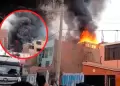 Emergencia en Ate: Incendio de gran magnitud se registra en un almac�n en zona residencial