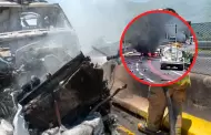 Trágico choque e incendio en carretera deja 10 muertos y varios heridos: Esto se sabe