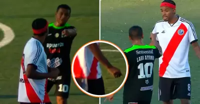 Futbolista llev� una aguja al terreno de juego y sigui� disputando el partido.