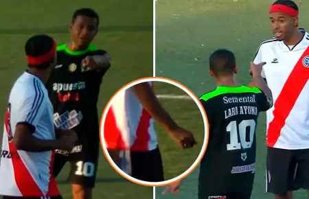 Futbolista llev� una aguja al terreno de juego y sigui� disputando el partido.