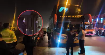 Atacan bus de la empresa 'Dorado' en la Panamericana Norte