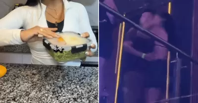 Influencer peruana que prepara 'loncheritas' es captada con misterioso joven