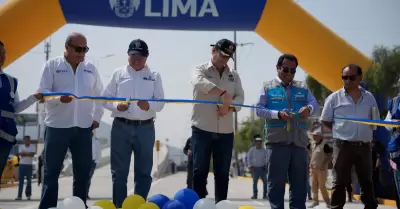 El alcalde de Lima inaugur� esta ma�ana la Nueva V�a r�pida Nicol�s Arriola.