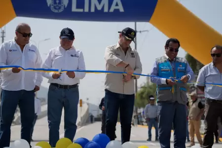 El alcalde de Lima inaugur� esta ma�ana la Nueva V�a r�pida Nicol�s Arriola.
