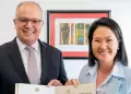 Keiko Fujimori sostiene encuentro con el embajador de Marruecos a horas de recibir su credencial por parte del JNE