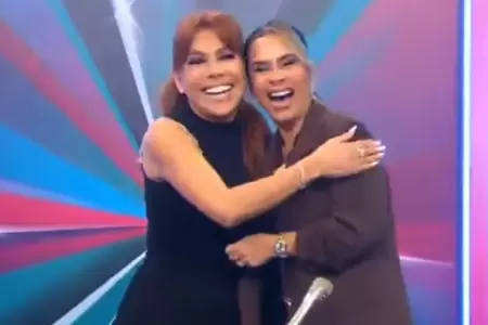 Magaly Medina abraza a Ethel Pozo