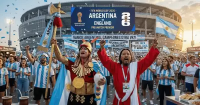 'Hincha israelita' y 'El inca de la selecci�n' alientan a Argentina
