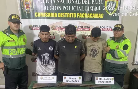 Presuntos miembros de criminal 'Los babys de Manchay' fueron detenidos en operat