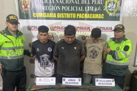 Presuntos miembros de criminal 'Los babys de Manchay' fueron detenidos en operat