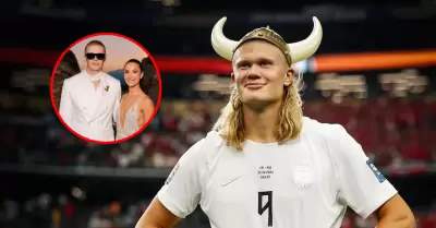 Erling Haaland se luce en desfile de moda