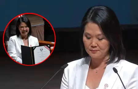 Keiko Fujimori llama a la reconciliaci�n tras recibir credenciales