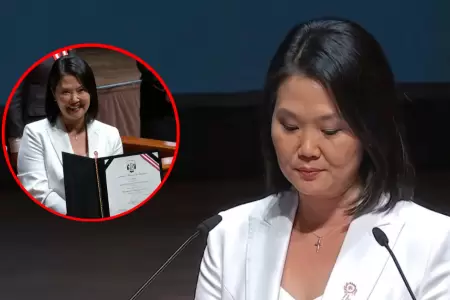 Keiko Fujimori llama a la reconciliaci�n tras recibir credenciales