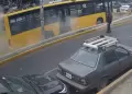 Bus alimentador del Metropolitano pierde el control y termina empotrado en paradero de Comas