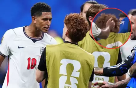 Jude Bellingham golpea en la cabeza a jugador argentino