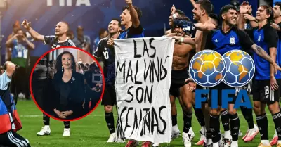 Vicepresidenta de Argentina respalda a jugadores que portaron pancarta de las Ma
