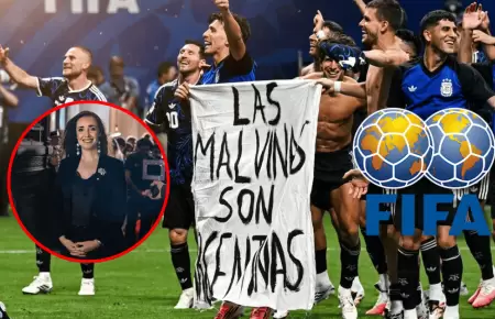 Vicepresidenta de Argentina respalda a jugadores que portaron pancarta de las Ma