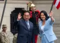 Keiko Fujimori llega a Palacio de Gobierno para reunirse con el presidente Jos� Balc�zar