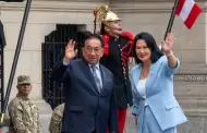 Keiko Fujimori llega a Palacio de Gobierno para reunirse con el presidente José Balcázar
