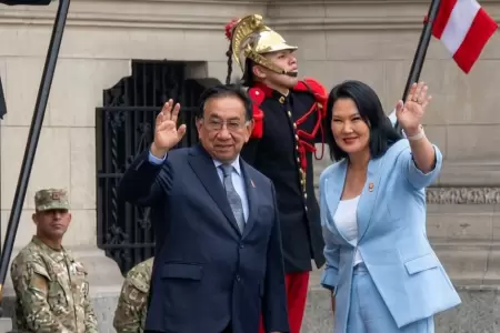 Keiko Fujimori llega a Palacio de Gobierno