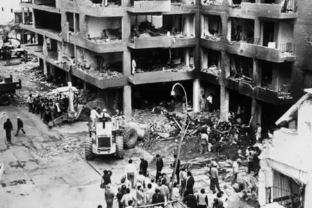 Atentado terrorista en calle Tarata en 1992.