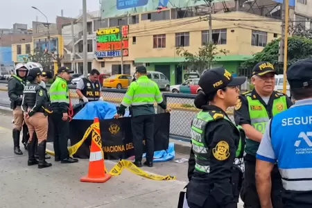 Comas: Motociclista invade v�a del Metropolitano y atropella a adulto mayor