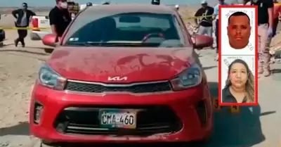 Asesinan a balazos a una pareja dentro de su auto en Chincha.