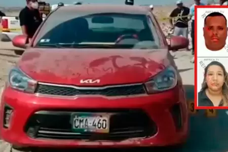 Asesinan a balazos a una pareja dentro de su auto en Chincha.