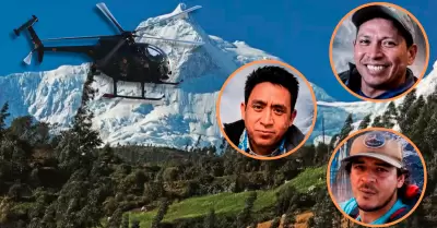 La AGMP afirma que contin�an la b�squeda de los tres monta�istas.