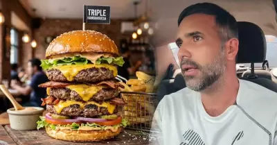 Hombre llama interesada a mujer que pidi� hamburguesa triple.