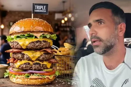 Hombre llama interesada a mujer que pidi� hamburguesa triple.