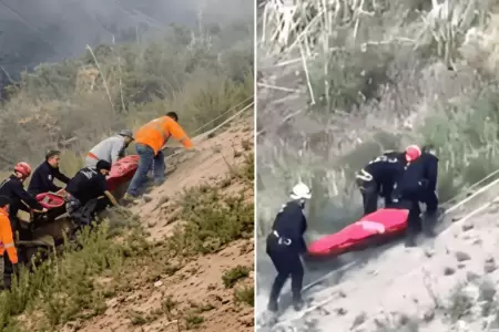 Al menos 14 fallecidos y 5 heridos tras ca�da de combi a abismo en Cajamarca