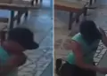Hombre se arrodilla para rezar en una iglesia y luego se lleva las donaciones de los feligreses
