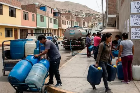 Corte de agua en distritos de Lima.