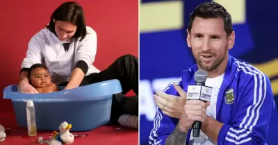 Messi hist�rica foto con Lamine Yamal