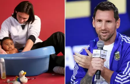 Messi hist�rica foto con Lamine Yamal