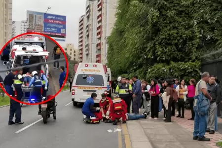 Padre de familia queda en coma tras caer de bus en Jes�s Mar�a