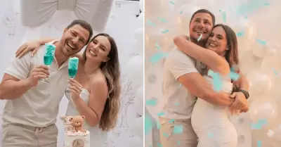 'Cachaza' y Andr� Bankoff revelan el sexo de su beb�