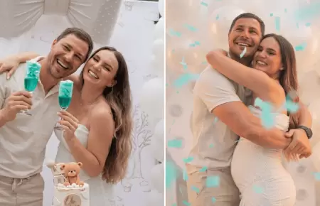 'Cachaza' y Andr� Bankoff revelan el sexo de su beb�