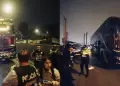 Puente Piedra: balean buses de Cruz del Norte y Cruz del Sur durante salida de Lima