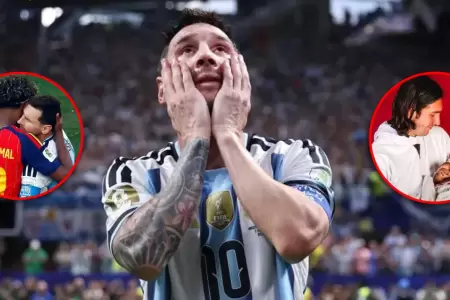 El delantero fue consolado por el espa�ol.