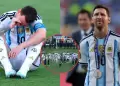 Selecci�n Argentina env�a emotivo mensaje a Messi tras la ca�da ante Espa�a: "Tus l�grimas son las nuestras"
