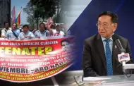 Balcázar sobre posible registro de FENATE como sindicato: "Maestros están luchando por la independencia de la Derrama Magisterial"