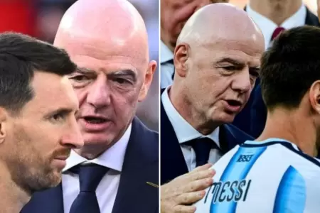 Messi ignor� a Infantino durante premiaci�n