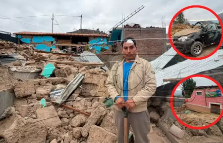 Tragedia en Pumpunya: Hombre perdi� todo tras sismo 5.1