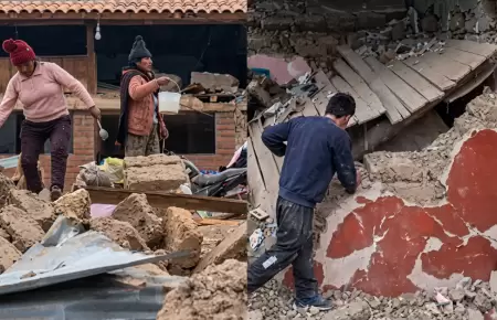 Vivienda de Elsa Tovar, en Pumpunya, termin� totalmente derrumbada por sismo en